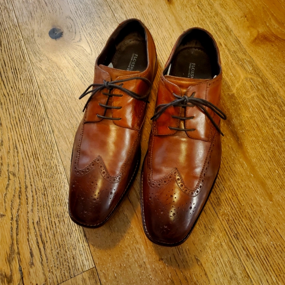 Florsheim Castellano Wingtip Oxford Size 13 D Saddle Tan